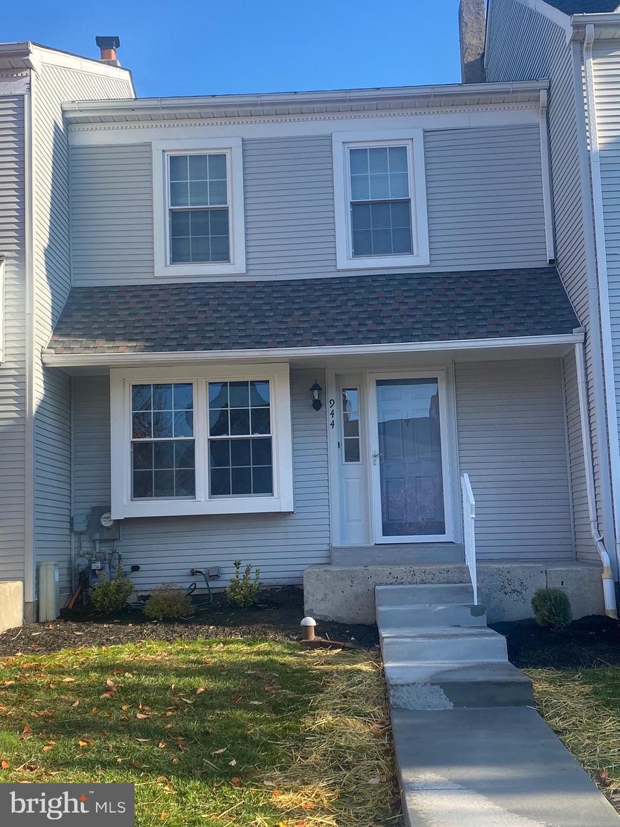 A totally renovated 2-bedroom 1.5 bath townhome in Regents Park in West Norriton Township in a great quiet location.  This spacious home has 1100 sq. of living space plus a full unfinished basement. You’ll enjoy the open concept living and dining area, that leads into an eat-in kitchen which new cabinets, granite counter tops and stainless-steel appliances.  From the kitchen are sliding doors that lead onto the large 12’ x 14’ patio great for relaxing or entertaining.  All new laminate flooring and a powder room completes the main level.  
Upstairs you will find a large main bedroom with 2 closets.  The full Jack-n-Jill bathroom has a double vanity and linen closet.  The 2nd bedroom has a double window and a walk-in closet.   A large unfinished basement is perfect for a play area or storage.  The basement includes a washer and gas dryer.  The new driveway accommodates 2 parking spaces.  

Heating – central air with a/c.  System – warm forced air.  Fuel type – Gas.
Fresh neutral paint throughout.      

Rent includes lawn care and trash.  Tenant is responsible for utilities, including water, sewer, electric/gas and cable.  

Easy access to routes 76, 476 and PA turnpike.  Only 5 miles from King of Prussia and minutes away from Einstein Montgomery Hospital.    

1 cat or 1 small dog under 20 lbs. considered at extra fee.
No smokers.  Background and employment checks will be completed.  

All leases will begin with a 1-year term.
Rent is $2250 per month.  1st month rent and $2500 security deposit required.  Total required for move-in is $4750.   Available early August 2025.