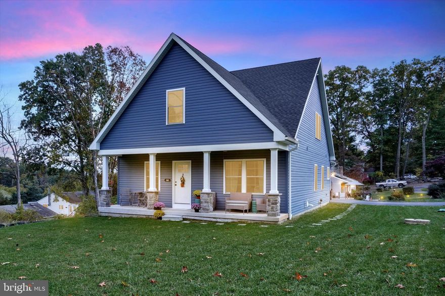 A rare opportunity to purchase a young custom-built Lowe Construction home at an extremely great price is NOW!  Come see this 2021, 4-bedroom, 3 full bath home with an office, LVP flooring throughout and many upgrades for yourself!  Crown molding and precise trim add elegance and charm to this lovely home.  The first floor was designed for comfort and convenience! Open concept living/dining/kitchen at it's best!  This kitchen is any cooks dream with double soft close drawers, Quartz countertops, farmhouse sink, cabinetry to ceiling, and floating island.  The Livingroom extends its charm with built-ins and an electric fireplace.  Off the Livingroom, you can enter the office which hosts a murphy bed!  Another full bath off the Livingroom with a stand-up shower stall. Primary bedroom with walk-in closet, en-suite with double sinks, separate shower stall and a soaking tub with today's style.  First floor laundry area that flows into the kitchen off garage entry.    The second-floor landing hosts a closet that folds out to an extra office space or craft area, you choose!  Straight ahead to the 4th bedroom, currently used as a game/bonus room!  This level has the 3rd full bathroom and 2 additional bedrooms, one of which is nicely sized and could be used as another primary bedroom that hosts a walk-in closet and an extra closet!  The basement is unfinished with Superior walls, a walkout and is plumbed for an additional bathroom, if you would choose to finish this space!  This corner lot is over a half-acre, giving you plenty of space for recreation or just relax on your beautiful front porch!  This home is a MUST see for sure!  Schedule your showing NOW!
