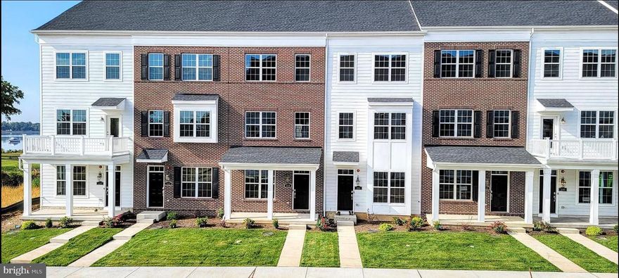 Constructed in 2022, ready to move-in home from December 1st 2024,! Welcome to 111 Waterside Mews, an Alexandria home in the desirable Waterside community located in Bensalem. This Alexandria features a premium location inside one of the courtyards with beautiful views of the river sure to make your jaw drop! This Alexandria also features an open concept design, designer options galore that includes 42-inch grey cabinets with granite tops, 8 inch plank floors. If you can see yourself watching the sailboats go by, look no further! Waterside is a new urban village community located in Bensalem along the Delaware River with a fully maintained community and offers easy access to Route 95, Philadelphia, Princeton, and Cherry Hill NJ. Photos are for illustrative purposes only and may reflect different options and colors than the actual home.  This house has 2 decks (one on the 1st floor and another on the top-floor private deck) with beautiful waterside views.