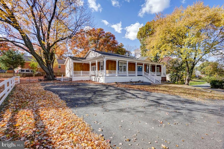 Back on the market after the Buyer failed to close at no fault of the seller.…Your gain! Welcome to 8513 Thomas Dr! This custom turnkey, move in ready home is sited on a generous .8 acre lot with views of trees and provides ultimate peace tucked away on a private pipestem! As you enter this charming one level living dream home, you are greeted with a welcoming wrap around front porch and a double door entry! The bright and fresh foyer features new luxury vinyl flooring and 9ft+ ceilings that carry throughout this property! The windows in this home flood the entire house with natural light through the full size windows! Hardwood flooring is featured through the formal dining room, living area into the office/study and continues through the Owner's Suite! Each bedroom is ample in size and gives tremendous walk-in closet space! The Owner's suite is expansive and boasts an oversized bay window with bench seating along with a private ensuite bath featuring a jetted tub, a new dual sink vanity and a walk-in shower! The main level continues with an incredible kitchen with new luxury vinyl flooring, custom cabinetry, a large center island perfect for serving up breakfast, a gas cook top and double wall oven for all your holiday dinners! The custom tile backsplash and additional cabinetry make for ultimate storage in this kitchen. A cozy family room and media room extends just off the kitchen making a great space for entertaining or movie night! Completing this amazing property is the lot! Surrounded by mature trees, this corner lot includes a large side yard fenced and leveled just waiting for a garden, detached garage or a pool! Options are endless with this rare lot! Gorgeous curb appeal with new landscaping gives an added touch to this property. This one is like no other and won't last long in this location close to hospitals, restaurants, shopping, the VRE and other major transportation! Recent upgrades include new luxury vinyl flooring in the foyer, powder room and kitchen, new carpeting in the media room, new HVAC in 2023, new landscaping and freshly painted interior in 2025!