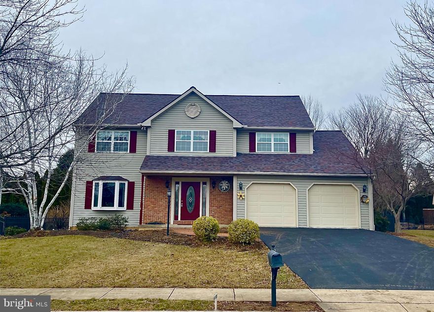 Welcome to this 4 Bedroom, 2.5 Bath stately brick-front colonial home located near Fleetwood Area High School & Middle School in the Willow Run Subdivision. You will love the bright, cheery feel from the moment you enter the foyer which has hardwood floors, an oversized hall coat closet and a convenient powder room. The main floor features lots of living space including a formal living room with built-in bookcase/shelving and an adjoining formal dining room with tray ceiling & decorative wainscoting.   The eat-in kitchen boasts ceramic tile backsplash, granite countertops, lots of maple cabinetry, an island with glass doors & pendant lights, matching cabinet pantry wall with adjustable shelving & pull-out drawers and newer Bosch stainless steel appliances.  A custom, intricate tile design above the gas range accentuates the kitchen even more!  A gas fireplace with matching granite surround & decorative wood mantel is the focal point for the adjacent family room.  The laundry area with utility tub and door leading to the 2-car garage rounds out the main floor living area.  Leading from the kitchen are French doors to the rear yard which is enclosed with a wrought iron fence.  The rear yard also features a paver patio area with a gazebo and stone fountain pond for ultimate relaxation and entertaining.  The home's second level has 4 spacious bedrooms including the primary bedroom ensuite with a double-door entrance, a large walk-in closet and separate sitting area.  The massive full bath has its own skylight & oversized window for tons of natural light, a jetted tub and a stand-up shower. The other 3 bedrooms are nicely sized, have ample closet space and share a full hall bath with skylight and tub/shower combination.  Other features include gas heat, central air, an extremely high energy-efficient Navien tankless, wall-mounted water heater, entire roof replacement in 2019 and a huge basement for tons of storage. Location is key--the subdivision is situated in a beautiful country setting and is also close to major Routes 662, 222, 12 & 73, as well as close to gas stations/convenience stores, grocery stores, shopping and restaurants.  Hurry and schedule your showing today!