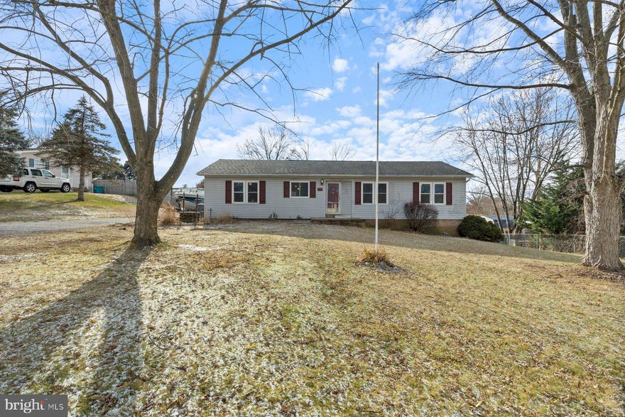 Sweet, 3 bedroom, 2 full bath rancher on nice lot in established neighborhood. Spacious, open floor plan. Main level laundry hookups. Huge deck overlooking rear yard. 2 newer sheds convey. No HOA. Close to Main St in Boonsboro and local schools. Price reflects some work needed to make it an amazing house again.