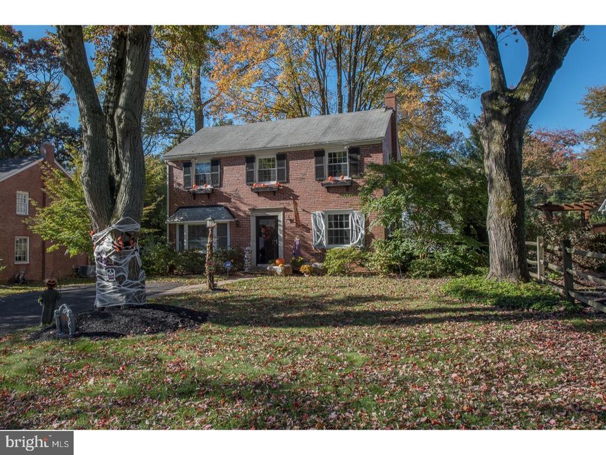 Picture perfect brick colonial in Strafford Village.  Charm abounds from every angle in this gem of a home in award-winning T/E School District.  The first floor is open and offers easy living.  The Dining Room features a brand new Andersen slider and leads out to a lovely deck and level, fenced-in backyard with a brand new Hardie Board shed providing plenty of storage space.  The kitchen features new appliances (2014) and is open to the light-filled Family Room, Half Bath, and access to rear yard.  The upstairs features 3 nicely sized bedrooms and two full baths.  The basement was renovated in 2017 with new carpeting, laundry area, work/play area and large cedar closet for storage.  This home is truly turnkey, walk to Strafford Train Station, close to Main Line shops and restaurants and many fine schools.   (Sq Footage does not include den which was originally a garage or renovated space in basement)