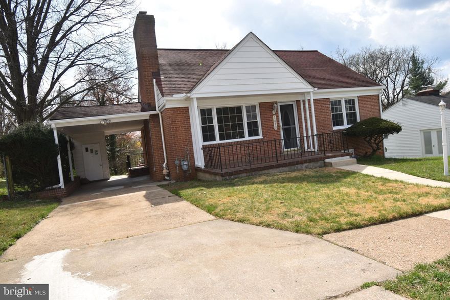 This Newly Renovated all-brick Cape Cod comes with attached carport. It also features four bedrooms, two and a half baths, updated kitchen with granite countertops, all new stainless steel appliances, newly refinished real hardwood floors on the entire first level, Living room with wood-burning fireplace. Two bedrooms and Full Bath. Plus two spacious bedrooms and a full bath on the upper level. Basement features rec room with  fireplace, built-in wet bar with granite countertops, separate office, and half bath. The exterior features front porch, covered screened-in rear porch, plus deck. Roof and HVAC system replaced approximately 10 years ago.