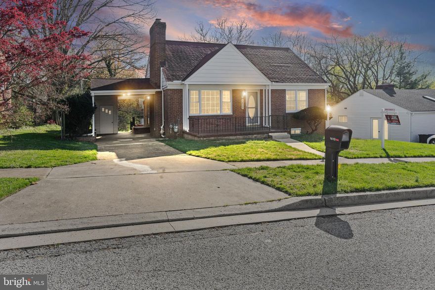 This Newly Renovated all-brick Cape Cod comes with attached carport. It also features four bedrooms, two and a half baths, updated kitchen with granite countertops, all new stainless steel appliances, newly refinished real hardwood floors on the entire first level, Living room with wood-burning fireplace, Two bedrooms and Full Bath. Plus two spacious bedrooms and a full bath on the upper level. Basement features rec room with  fireplace, built-in wet bar with granite countertops, separate office, and half bath. The exterior features front porch, covered screened-in rear porch, plus deck. Roof and HVAC system replaced approximately 10 years ago.