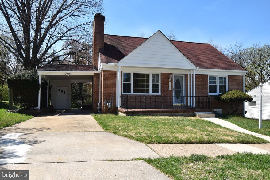This Newly Renovated all-brick Cape Cod comes with attached carport. It also features four bedrooms, two and a half baths, updated kitchen with granite countertops, all new stainless steel appliances, newly refinished real hardwood floors on the entire first level, Living room with wood-burning fireplace, Two bedrooms and Full Bath. Plus two spacious bedrooms and a full bath on the upper level. Basement features rec room with  fireplace, built-in wet bar with granite countertops, separate office, and half bath. The exterior features front porch, covered screened-in rear porch, plus deck. Roof and HVAC system replaced approximately 10 years ago.