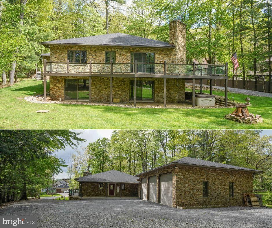 Welcome to 639 Beckmans Peninsula Road! This 5 bedroom, 3 bathroom, 3200 square foot home has many of the details you're looking for in today's market. The home is conveniently located on Beckmans Peninsula, one of the most coveted areas of Deep Creek Lake. The hand stacked stone exterior greets you in a timeless way upon arrival. Enjoy two oversize wood burning fireplaces, one on each level of the home. The glass railings on the porch provide an unfiltered view of the sunset and views of the lake across the street. A covered patio provides a great space for entertaining guests in a shaded area. Enjoy energy efficiency with the Geothermal Water Furnace forced air system. The home also has a backup propane furnace, tankless water heater, water softener system and whole-house Generac Generator. The 30'x30' garage has (3) 9'x10' garage doors with 12' ceilings and a Reznor heating system. Many other improvements since taking ownership in 2022 include LVP flooring upstairs, carpet downstairs, renovated kitchen with new appliances and granite countertops, renovated bathrooms, repainted interior, all new lighting, stained deck in 2025, new roof in 2025, river rock landscape beds and more! Well produces 100GPM. This location offers sits just 1 mile from the Deep Creek Lake State Park and only minutes from all other Deep Creek Lake area amenities in a quiet and peaceful area of the lake. No HOA! Whether you are looking for a primary residence, second home or vacation rental, this home will check many of the boxes you are looking for! List of improvements and preexisting home inspection available upon request. Call today to schedule a private showing!