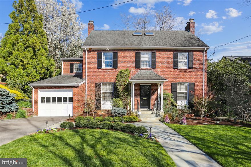 Located in the heart of the prestigious Edgemoor neighborhood, 7511 Exeter Rd is a stunning home, ready for new owners to move right in!  This elegant and expanded brick colonial with 4 bedrooms and 4.5 baths has most of the discerning buyer needs with over 4,300 sq ft of finished living space throughout the four levels.  The curb appeal speaks volumes, with the beautifully landscaped front yard, a driveway, and 1-car garage.  A welcoming foyer entrance into the center hallway reveals the formal living room (w/gas fireplace & built-in shelving), a formal dining room (with custom built-ins), and a sunroom with a vaulted ceiling, built-ins, and 3 sets of French doors across the back that open to the backyard terraces.  The magnificent open chef's kitchen has a prep island, premium cabinetry, granite tops, tiled backsplash, upgraded appliances (double wall ovens, built-in microwave, gas cooktop w/down draft vent & Sub Zero refrigerator/freezer) adjacent to the oversized breakfast room.  The 2nd level encompasses a spectacular primary bedroom suite (with vaulted ceiling, skylight, walk-in closet, shoe closet & custom built-ins), a spa-like primary bath (with vaulted ceiling,  skylight, double vanity sinks & granite tops, oversized shower, another walk-in closet plus a linen closet), 2nd bedroom (with built-ins & walk-in closet) and en-suite renovated full bath, a 3rd bedroom, a renovated hall bath (w/a tub-shower & linen closet), and a built-in window seat (with storage) and corner wall niche at the 2nd floor hall.  The 3rd level has the 4th bedroom with a closet and built-in cabinets.  The lower level has a recreation room w/wood-burning stone surround fireplace, a den/office/game room, a full bath, the storage closet, the laundry room, and a utility/storage room.  The sensational private & fenced-in backyard is a work of landscaping artistry!  The oversized slate terrace offers tranquil space for relaxing and/or entertaining, a professionally designed & landscaped yard with lush plantings, garden/landscape lighting, and a pond with a waterfall!  Additional amenities of the home include hardwood flooring throughout, radiant heated floors (in the sunroom, breakfast room, and primary bath floor), recessed lighting, architectural shingled roof, 2-zone HVAC system (with forced air gas furnaces & central air), and a 50-gallon gas water heater.  The owners have loved and maintained this home so meticulously that they will convey a transferrable 3-year home warranty.  Another huge bonus is the location of this gorgeous home which is just a short stroll to everything that downtown Bethesda has to offer (shops, restaurants, Metro, library, the Capital Crescent Trail) and so much more!  Take advantage of these opportunities to see this home -- Open Friday, 4/26, 4:30-6:30, Saturday & Sunday (4/27-4/28) 1:00-3:00pm.