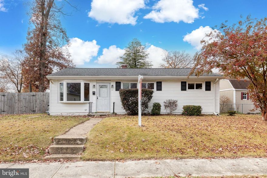 VA assumable loan loan at 2.75% with balance of approximately $259,000.  Welcome to 103 Buckingham Dr. in the Somerset neighborhood of Glen Burnie. Motivated owners have already found their home of choice and this charming 3-bedroom rancher is ready for new homeowners! Beautiful eat-in kitchen, beamed ceilings, ceiling fans throughout, lovely bay window, good sized bedrooms, and more! Expansive fully fenced yard with fire pit and trees for shade, ready to be turned into your private backyard retreat! New privacy fence (2024), upgraded vinyl flooring (2021), retiled bathroom (2021). Proximity to local conveniences and commuter routes 100, 97, 695. Quick ride to BWI and Ft. Meade!