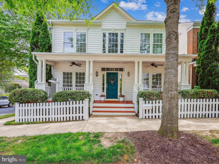 Welcome to this beautifully updated corner-lot home in the sought-after Lakelands community!  Perfectly located just blocks from all the shops, restaurants, and charm of downtown Kentlands, this spacious 5-bedroom, 3.5-bath home offers the perfect blend of modern updates, cozy living spaces, and timeless curb appeal.  Inside, you'll find over 3,700 square feet of well-designed living space, including a bright and beautifully finished basement with its own bedroom and walk-out access to a private patio area and the detached 2-car garage. Upstairs features four spacious bedrooms with newly installed carpeting, a large primary suite with a gorgeous en-suite bath remodeled in 2023, complete with a double vanity, freestanding tub and stunning tile shower. An updated full hall bathroom serves the additional bedrooms. On the main level, enjoy hardwood floors, and an ideal layout that includes a formal living room and dining room, a spacious family room with fireplace, and a rarely available sunroom/bonus room in this Ryan Home “Austin” model.  The large kitchen—features a new refrigerator and cooktop, double ovens, a pantry, and an eat-in breakfast area with a breakfast bar.  Enjoy the charming front porch, entertain on the all-season screened-in deck/porch area, or relax in the beautifully landscaped backyard, this home has space for every moment and season.  Don't miss your chance to call this Lakelands beauty your next home!  Recent upgrades include:  New roof installed in 2024, Hardwood Floors on Main Level 2024, 
New carpet  2025,  Kitchen Granite/Cabinets 2010, HVAC 2020, Washer 2025,  Dryer 2025,  Water Heater 2018