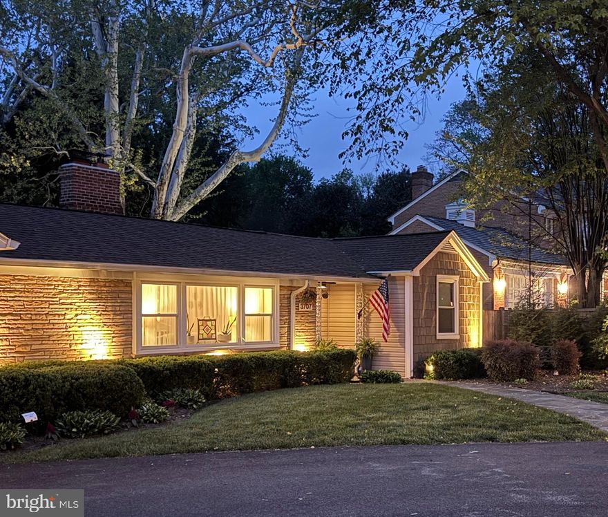 Welcome to this mid century modern ranch corner lot residence featuring 3 bedrooms, 3.5 bathrooms set on 0.35 acres in  Chevy Chase neighborhood. Offering nearly 3,107  square feet ( buyer to verify; tax records may differ) of beautifully designed living space, including the expansive heated swimming pool with waterfall, 2 car garage, and fully fenced yard. This move-in-ready home blends timeless craftsmanship, modern comfort, and an array of unique features.From the moment you enter, the home reveals an elegant and thoughtfully curated interior. A stunning great room addition with soaring ceilings and a dramatic stone fireplace creates a warm yet grand focal point for everyday living and entertaining. Two additional fireplaces in the family room and master bedroom, all recently renovated. The open luxury kitchen is beautifully appointed with Electrolux appliances, a Bosch dishwasher, induction cook top, granite countertops, soft-close drawers, and seamless flow into the dining area and family room, complete with a bar area designed for effortless gatherings.
One of the home’s most distinctive features is its hidden spa retreat, tucked discreetly behind a library door. This private sanctuary offers a jetted tub with heat pump, a Viking sauna for five, and oversized skylight that fills the space with natural light, creating a serene, resort-like ambiance. Ceiling speakers throughout the home (inside and outside) allow for a fully immersive atmosphere, ideal for music, relaxation, and entertaining.
The spacious primary suite is a true retreat, featuring a newly renovated bathroom with dual sinks, marble countertops, an electric fireplace, and custom his and hers closet organization along with a dedicated cedar closet. A large integrated study is attached to the primary suite, perfect for work, coffee bar and sitting room. The primary suite and great rooms have also been thoughtfully updated with new Mitsubishi mini-split HVAC systems with Wi-Fi app control, fresh paint, new hypoallergenic carpet installed in 2024, and new automatic blinds. A bonus room provides excellent flexibility for a home office, gym, or guest space.
Outside, the property continues to impress. The expanded driveway includes a 30-amp receptacle for an RV. The backyard is designed for exceptional outdoor living, with a heated swimming pool, a new composite deck, WiFi controlled landscape lighting and electric heaters under the waterproof pergola with adjustable louvers—perfect for entertaining or quiet evenings at home. Surrounded by lush landscaping and mature trees enclosed by a private cedar fence, the yard also features a Wi-Fi-controlled sprinkler system for ease and convenience.
Additional updates and features include kitchen remodel (2013), closet cabinetry (2014), Spa (2016), 3 large exterior siding door panels with access to deck (2016), pool recently renovated (2021), Driveway expanded (2022), 2 new electrical panels with whole house surge protection (2023), master bedroom and master bath (2023), new roof with ridge vents and skylights (2024), landscaping including sprinkler (2024), replacement windows, doors, by Andersen and Window World, with transferable lifetime warranties (2025) and a gym area is also included, with equipment negotiable. Plenty of storage and shelving in the attached shed with room for lawn equipment, bicycles, holiday supplies and wood working tools.
Ideally located near downtown Bethesda, Friendship Heights, New Purple Line Metro access (10 min walk), The Shops at Wisconsin Place, Trader Joe’s, over 300 popular and boutique dining destinations, this home also offers close proximity to Rock Creek Park, Woodend Sanctuary, Meadowbrook Stables, and Meadowbrook Local Park. With easy access to the Beltway, Silver Spring, Bethesda, and Washington, D.C., this remarkable property delivers the perfect balance of refined indoor living, exceptional outdoor enjoyment, and unmatched convenience.