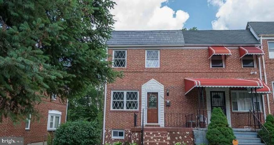 Nestled in the charming community of Edmondale, this delightful Colonial townhouse offers a perfect blend of comfort and convenience. Fully renovated in 2016, basement bathroom renovated 2020, parking pad added in 2021. This end-of-row gem boasts 1,024 sq. ft. of fully finished living space, featuring three inviting bedrooms and two full bathrooms. The classic brick exterior exudes timeless appeal, while the fully finished basement with walkout provides ample room for relaxation or recreation. Edmondale is more than just a neighborhood; it's a vibrant community where neighbors become friends. The local schools are known for their commitment to excellence, making this area a sought-after destination for those who value education. Convenience is at your doorstep with easy access to public services and transportation options, ensuring that everything you need is just a short drive away. Enjoy off-street parking and and a large backyard with deck balcony !!! This property offers both comfort and practicality. Whether you're looking to entertain or simply unwind, this home is a canvas for your personal touch. Experience the charm of Edmondale and make this lovely townhouse your own!