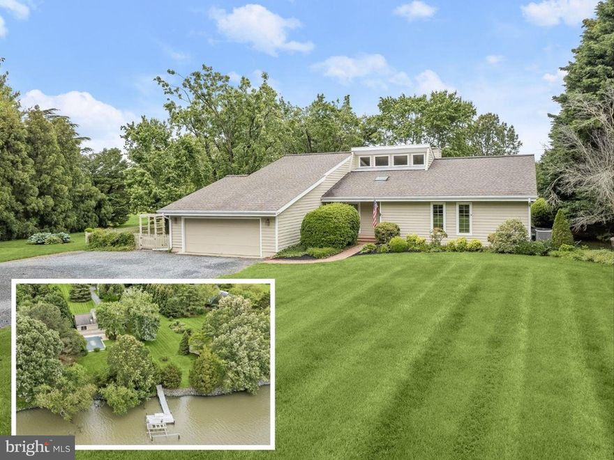 Escape to your own waterfront oasis with this spectacular home nestled on 2.29 acres along Boone Creek off The Choptank and Tred Avon Rivers, offering the perfect blend of tranquility and luxury. As you approach, a peaceful drive leads you to this private residence, where you'll find nearly 3,000 square feet of living space, including a detached garage and a guest house apartment above, providing ample space for guests or additional living quarters. The property features a rip rap shoreline, 2’ MLW, and a pier equipped with water and electric connections, as well as a convenient 8,000 lb. lift, providing easy access to the water. Additionally, the pier boasts a sun deck at its end, offering a perfect spot to soak up the waterfront views and enjoy leisurely moments by the water's edge. Step inside to discover high ceilings and an abundance of natural light throughout, creating an inviting atmosphere. The centerpiece of the home is the great room, featuring a vaulted ceiling with bleached cedar planks and clerestory windows, as well as a wall of built-ins with a wet bar and sliding glass doors leading to the deck. Entertain with ease in the adjacent dining room, which also opens to a screened porch and conservatory for plants, creating a seamless indoor-outdoor flow. The kitchen boasts an island with breakfast bar, to-ceiling cabinetry, gas cooktop, stainless steel appliances, and a planning station with a desk. A spiral staircase in the kitchen leads to the loft with beautiful windows overlooking the water, making this an ideal home office or study. The primary bedroom offers a serene retreat with a vaulted ceiling, walk-in closet, and en-suite bath with a double vanity. Three additional bedrooms and a full bath provide plenty of space for family or guests. This waterfront home offers modern conveniences like an attached 2-car garage, central vacuum, central A/C, Bosch energy saver furnace boilers, whole house Generac generator, encapsulated crawl space, and attic storage, ensuring comfort and convenience. Outside, relax and unwind on the composite deck, take a dip in the vinyl in-ground pool, or simply enjoy the beautiful grounds overlooking the water. A fenced area on the side offers security and peace of mind. The guest house above the detached 2-car garage offers a charming retreat for visitors or extended stays, complete with its own kitchen, full bath, and full-size washer and dryer. With a separate bedroom providing privacy and comfort, guests can enjoy a cozy and convenient space during their stay.  Located in the charming waterfront town of Oxford on the Eastern Shore, you'll enjoy access to amenities such as a public dog park, yacht club, marinas, waterfront parks, and restaurants, making this the ultimate waterfront getaway. Don't miss your chance to call this exquisite property your own! Some photos have utilized virtual staging.  Currently Active Under Contract, Sellers will consider Backup Offers.