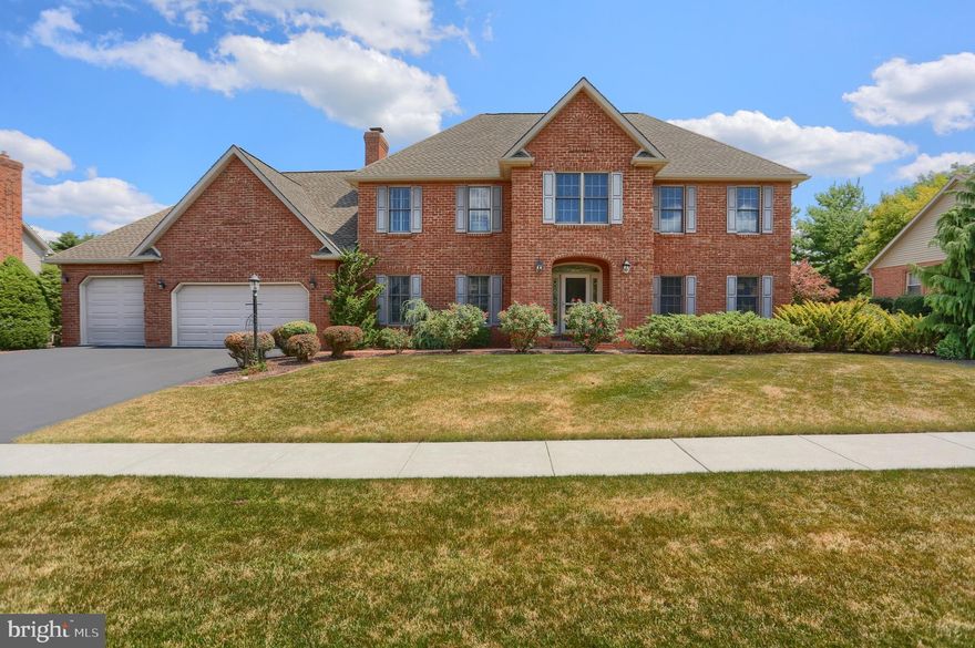 Located in Mayapple Village within the Mayapple Golf Club you will find this Beautiful and Stately 2 story, brick front house,  A dream to behold!  If you're the Work At Home type, this home is the perfect choice.  It includes a good sized Office,  a comfortable Living Room, a Large Family Room w/gas fireplace and you can stay fit in the lower level exercise area and/or swim in the heated pool.  Entertain your guests in the magnificent lower level Man-Cave with bar, a 2nd gas fireplace,  pool table and a half bath.  Let's not forget the nice sized Kitchen, Dining Room and wonderful Sun/Florida Room with plenty of windows overlooking the pool.    Upstairs you will find a Master Suite w/walk-in closet and 3 other good sized Bedrooms & Full Bath.   The house includes a 3 car garage and nice sized driveway. You will have easy access to Carlisle, shopping and major highways.     Backyard borders the 1st tee fairway.