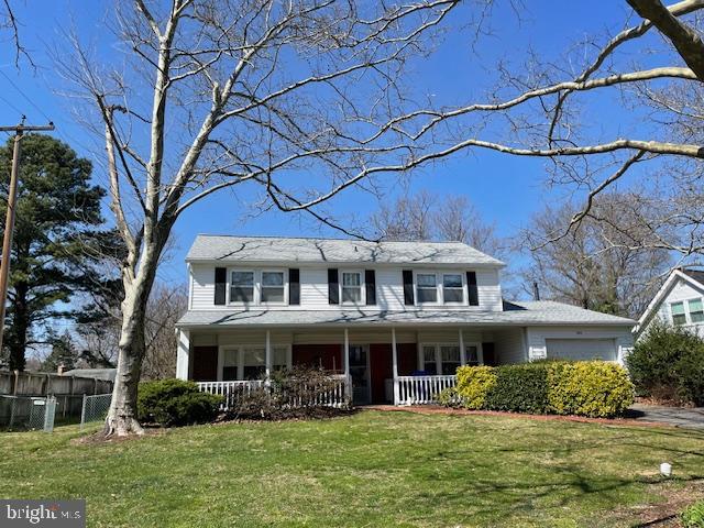 Attractive Colonial with a Front Porch addition and an attached In-law Suite with interior access and a separate exterior access/exit. The roof was just installed in 2021. Other updates include gutters, siding, windows, HVAC & HWH, and 2 of the 3 full baths. Lots of room to grow with 2600sf of living space. There is some sweat equity to be had here with updating the in-law suite (kitchenette, living rm, bedroom w/full bath & walk-in closet). Nice level fenced backyard. The property does needs paint, flooring, etc. Great for an investor or a savvy buyer that has a vision. Property is being sold 'AS IS' condition only. Central location to shopping, restaurants, commuter train & major routes. Easy commute to Joint Base Andrews, Ft Meade, Wash DC, Annapolis, N. VA.
