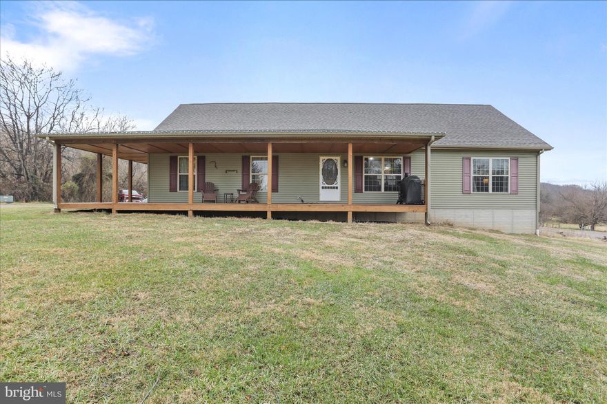 Welcome home to this 4BR 2BA Rancher on full basement situated on 7.22 Acres.  Features pastures for livestock, massive extra barn/farm equipment barn. Front porch with picturesque views. Updates throughout the home; extra upper level perfect for a recreation room..   Must see to appreciate.