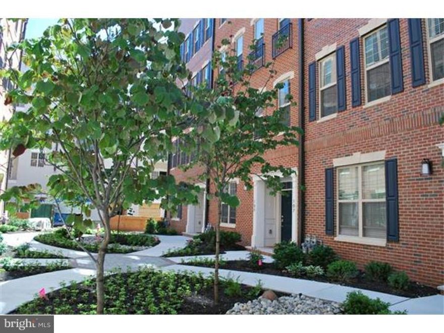This fabulous 3 BR 2 1/2 bath rental with a 1 car garage is located  in the highly desirable 2400 South Community is just a short walk to Penn, CHOP, 30th St station and close to major highways like the Schuylkill Expressway.   The main floor features an eat in kitchen with  granite counter tops, a breakfast bar, stainless steel appliances and access to the garage. The entire first floor offers upgraded hardwood floors and 9 foot ceilings. The master suite features a tray ceiling, a walk in closet, a covered private balcony, oversized shower stall, soaking tub, marble top dual vanity and upgraded tile floors. Also on the 2nd floor are two large bedrooms and an upgraded full hall bath featuring a granite vanity and tile floor. This rental is located in a premier location within  the 2400 South Community and is close to amenities and transportation.