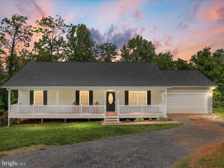 Mountain Retreat with Private Lake Access, AT Trailhead Nearby & 2.85% VA Assumable Loan!

Welcome to 930 Mountain Heights Rd, a rare gem nestled in the heart of Front Royal offering unmatched mountain views, modern upgrades, and outdoor adventure just steps from your door. Perfectly positioned on a premium lot, this spacious ranch-style home boasts private lake access and is just a short walk from a trailhead to the Appalachian Trail, making it a nature lover’s dream come true.

From the moment you arrive, you’ll be captivated by the professionally landscaped grounds, a charming covered front porch, and the peaceful serenity that surrounds the property. Step inside to find soaring Tongue and Groove Pine ceilings, real hardwood floors, and a sun-filled open layout designed for effortless entertaining.

The upgraded kitchen features an abundance of custom cabinetry, granite countertops, and stainless steel appliances—perfect for everyday living or hosting a crowd. The main level flows seamlessly, blending rustic charm with stylish comfort.

Downstairs, a newly finished basement offers endless possibilities with luxury vinyl plank flooring, a large den, guest bedroom, full bath, dedicated laundry room, and generous storage space—ideal for multigenerational living, a private guest suite, or home office.

Step outside to your tree-lined backyard oasis, a private setting ideal for relaxation, barbecues, and taking in the fresh mountain air. With Skyline Drive, Shenandoah National Park, and downtown Front Royal just minutes away, outdoor recreation and local conveniences are always within reach.

Bonus: Take advantage of a rare 2.85% VA assumable loan—an incredible opportunity in today’s market!

Key Features:

Private lake access & nearby AT trailhead

Assumable 2.85% VA loan

Premium mountain-view lot

Upgraded kitchen with granite & stainless appliances

Upgraded Hardwood floors

Upgraded Pine wood ceilings-$10,000

Agriculturist - $4,000

Fully finished basement with guest suite & den - $60,000

Security System

Close to I-66, Skyline Drive, hiking, and wineries

Don’t miss your chance to own this beautifully updated mountain retreat—schedule your private showing today and experience the lifestyle you’ve been dreaming of.