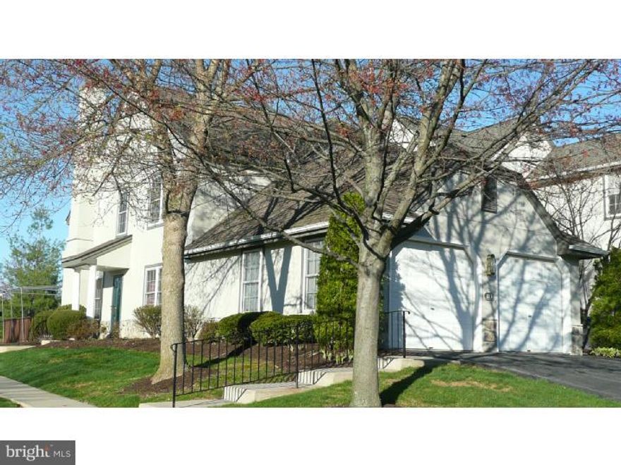 Spacious luxury end unit townhome is very desirable - Spring Ridge. 3 bedroom plus a den or 4th bedroom without a closet makes a great office too! The eat-in kitchen is very spacious with lots of light. The first floor master has a large spa tub and separate shower, huge walk-in closet. The upper level has 2 bedrooms full bath and a loft overlooking the living room makes a great den or bedroom. 1st floor laundry and 2 car garage with pull down storage. Also offered for sale.