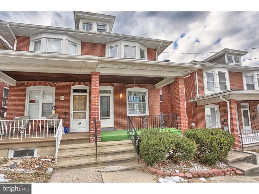 In the heart of Millmont is where you'll find 40 Carroll St a 3 BR 1.5 bath 1500+ SF twin semi-detached located just off of Lancaster Ave with easy access to 422, 222, 176 and minutes to schools, parks, recreation, restaurants and shopping.  This solid attractive all-brick home offers a covered front porch and covered rear patio overlooking the rear yard.  Open floor plan combines the living and dining rooms and leads into the full recently remodeled oak eat-in kitchen with beautiful laminate hardwoods, tile backsplash and gas range with microwave above.  Just off the kitchen you'll find the convenient main level powder room and rear mudroom that leads to the rear patio.  Upper level includes 3 nice-sized bedrooms and a tub/shower combo full bathroom.  Don't forget to check out the paneled partially finished basement with laundry hookups.  Don't forget the 2-year-old roof, just add some finishing cosmetic touches and make this your new home.  Schedule today!