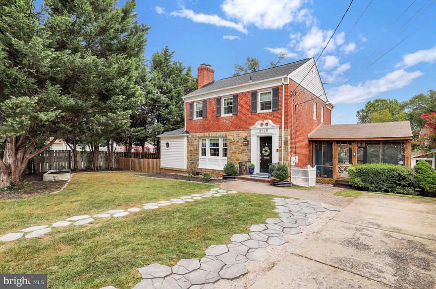 Welcome to 211 E Indian Spring Dr — a timeless 3-bedroom, 1.5-bath brick & stone Colonial that blends classic character with modern comfort. Sited on an amazing 9,000 sq. ft. corner lot in the heart of Indian Spring, the home showcases hardwood floors, original millwork, a cozy living room with wood burning fireplace, and fabulous screened porch that can seat up to 20.  Upstairs, three spacious bedrooms share the updated full bath while downstairs the lower level is ready for your vision.  The widened driveway accommodates 2 cars and there is ample parking on the street.  Close to Indian Spring Terrace Local Park which has over 30 acres of ball fields, pickleball courts, and tennis courts plus the Silver Spring YMCA. Easy commute to downtown Silver Spring and major commuter routes like 495.