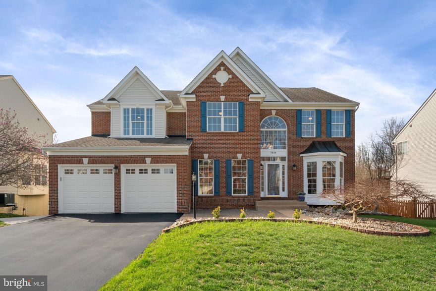 This beautiful Colonial home in the highly sought-after Breyerton community offers over 5,000 square feet of finished living space on a premium lot. Built by Richmond American in 2003, this Vanderbilt model features a classic brick front, an oversized two-car garage with Teslar wall charger, and a landscaped yard with sprinkler system. Step into this freshly painted whole house that has an impressive two-story foyer with Palladian windows and an updated light fixture. Recently polished Brazilian Koa solid hardwood throughout the main floor and upper level hallways. The gourmet kitchen with granite countertops, an island with a LG cooktop, maple cabinets, a glass tile backsplash, stainless steel appliances, and a large walk-in pantry. A spacious mudroom/laundry area and a large storage closet connects the kitchen and garage. The family room is warm and inviting, with a fireplace. Versatile main level office and a half bathroom. Upstairs, you'll find four spacious bedrooms, two full bathrooms, and a luxurious primary suite. The primary suite includes a sitting area, two walk-in closets, and a stunning bathroom with a huge, dual-sink vanity, upgraded fixtures, and a private water closet. The fully finished walk-out basement offers a large rec room, a media room, a bonus bedroom, and plenty of storage. There’s recessed lighting throughout and a brand new 2 zone HVAC for comfort. Enjoy the outdoors with Trex sundeck and a concrete patio-perfect for entertaining. This home combines space, style, and comfort in a prime location.