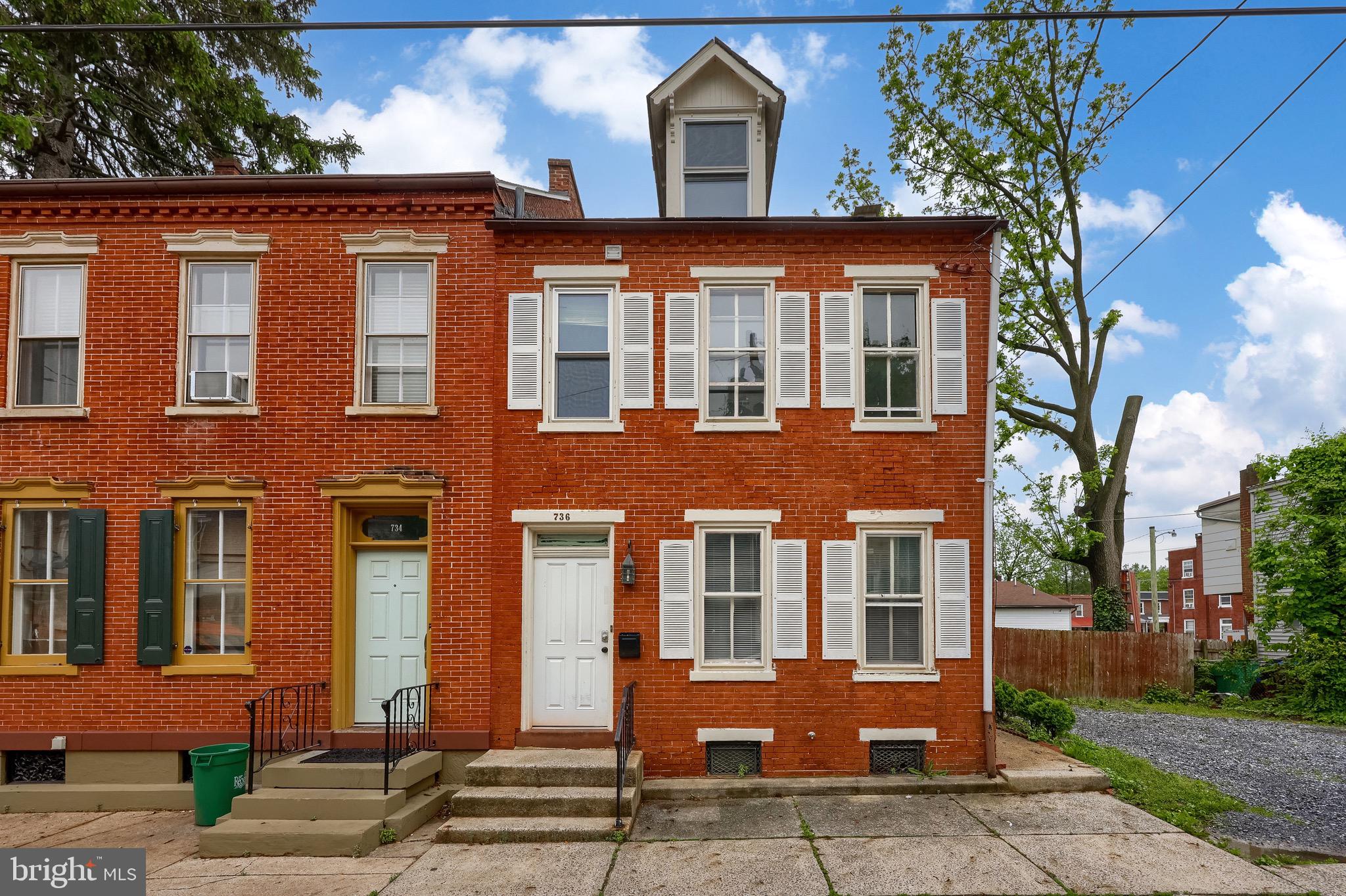 Here is your chance to own a standout end-of-row townhome in the heart of Lancaster City. 736 High Street is ideal for investors looking to build equity in a growing Lancaster market.
This 4-bedroom, 1-bath home offers a spacious and functional layout with open-concept living and dining areas. As an end-unit, it benefits from added privacy and extra natural light throughout. The kitchen connects seamlessly to the living spaces, offering a great foundation for updates that can add instant value.
Upstairs, you will find sizable bedrooms and a full bath, providing plenty of room to grow or redesign to suit your vision. Step outside to a fully fenced yard, great for outdoor living, gardening, or pets — and enjoy the convenience of two off-street parking spaces, a major plus in the city.
Located just minutes from downtown Lancaster’s shops, dining, and cultural attractions, this home sits in a walkable, high-demand area with excellent upside potential. Whether you are looking to renovate and resell or hold and watch values rise, this property checks all the boxes.
Opportunities like this don’t come around often. Schedule your showing today!