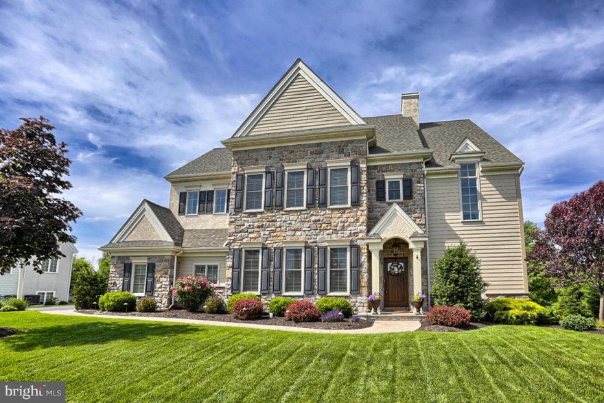 Spacious 4 bedroom home in Manheim Township's Millpond community. Hardwood flooring, eat in granite updated kitchen with custom cabinets and family room with built in shelves and fireplace. Sound system throughout.  First floor den, office and laundry room. Master suite with french doors, whirlpool tub & custom WIC. Finished lower level with full bath and rear patio leads to large private backyard with mature landscaping and stream.