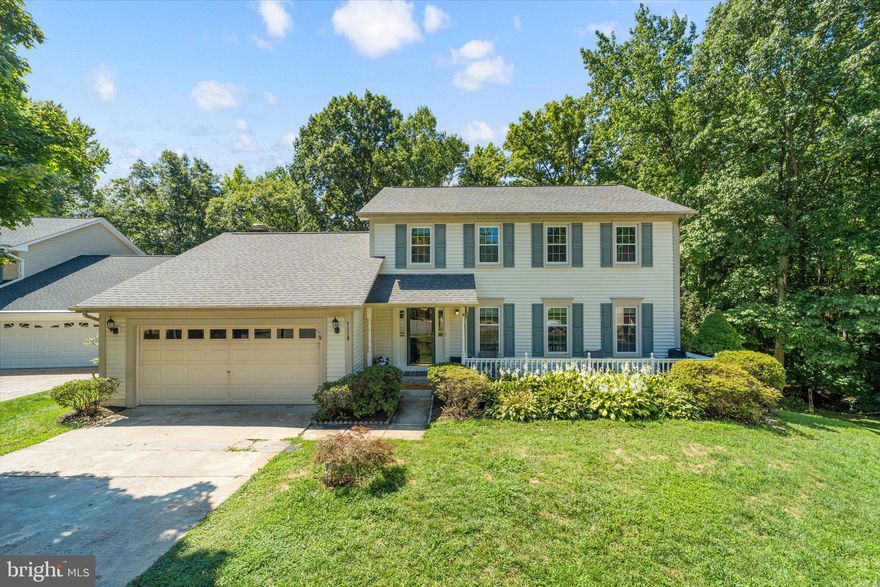 Welcome to your future home! Nestled on a serene, tree-lined cul-de-sac and backed by a tranquil wooded common area, this stunning 3-level Colonial offers the perfect blend of elegance and comfort. Enjoy easy access to Fairfax County Parkway, VRE, and Metro, making your daily commute a breeze.

Step inside to be greeted by beautiful hardwood floors that flow through the foyer, hallway, and kitchen, complemented by plush Berber carpet that’s under two years old. The freshly painted walls in a neutral palette create a warm and inviting atmosphere, ready for your personal touch.

The formal living and dining rooms provide the perfect setting for entertaining, while the kitchen, complete with granite counters and a cozy breakfast eat-in area, is a chef’s delight. Step out onto the big deck, perfect for outdoor gatherings or simply enjoying your morning coffee.

The home also boasts a finished basement, featuring a bedroom and built-in shelving, ideal for additional storage or a home office. The primary suite is a true retreat with two large walk-in closets, offering ample space for all your belongings.

With a spacious 2-car attached garage, you’ll have plenty of room for storage and convenience. This home is a rare find in such a desirable location, and it won’t last long! Schedule your private tour today and discover the lifestyle you’ve been dreaming of.