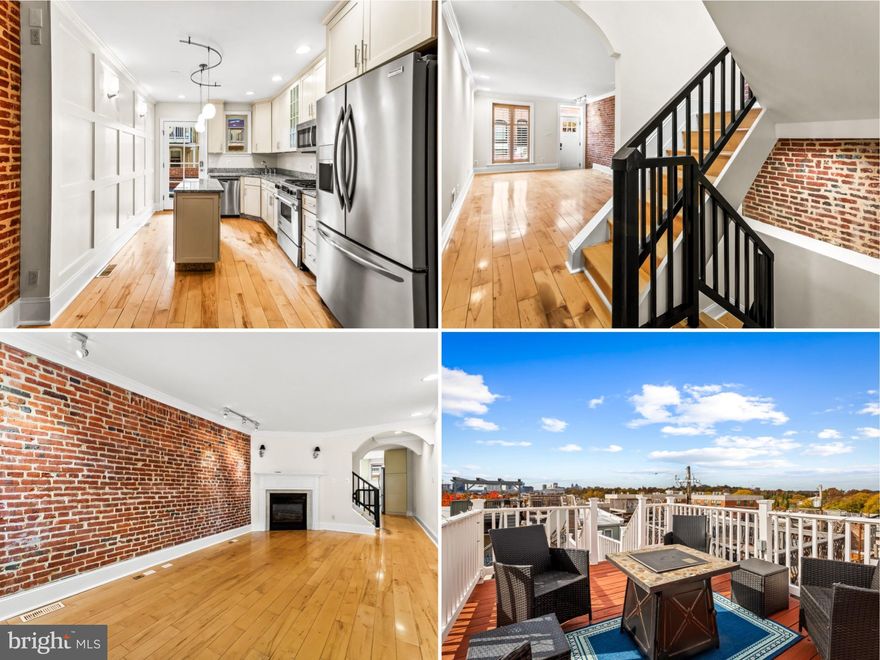 BUYERS FINANCING FELL THROUGH!
EXCELLENT VALUE IN CANTON!  Over 2100 square feet of living space!  This 3 bedroom 3 bath interior rowhouse is move-in ready!  Quality finishes throughout the property!  Gas fireplace in the spacious livingroom, granite counters and stainless appliances in the kitchen with dining area, 2 decks including rooftop deck with skyline and park views.  Primary bedroom and bathroom en suite.   Located 1 block to beautiful Patterson Park and a few blocks to Canton Square!  Freshly painted and new carpet in the lower level!! Call today for a private showing!