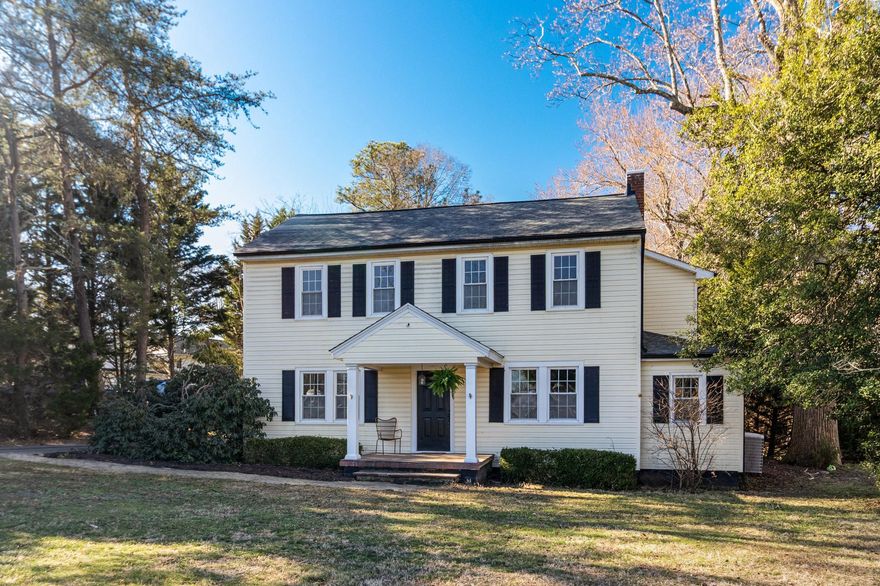 Step into a world of charm and comfort in this stunning Colonial-style home, built in 1930 and meticulously maintained to offer modern conveniences while preserving its classic appeal. Spanning 2,874 square feet, this spacious residence features four inviting bedrooms and four well-appointed bathrooms, ensuring ample space for relaxation and privacy. The eat-in kitchen is equipped with essential appliances, including a built-in microwave, electric oven/range, dishwasher, and refrigerator, making meal prep a breeze. Elegant crown moldings and a traditional floor plan enhance the home's character, while the mix of hardwood and luxury vinyl plank flooring adds warmth and style throughout. Step outside to enjoy the serene surroundings on the charming porch, or utilize the additional storage space in the rear-entry garage and shed. With a generous 1.14-acre lot, there's plenty of room for outdoor activities or future landscaping dreams. Conveniently located with easy access to parking, this home combines functionality with aesthetic appeal. Experience the perfect blend of classic charm and modern living-this is more than just a house; it's a place to create lasting memories. This prime location situates the home near to shopping, Solomons, Pax River Air Base and Andrews Air Base. The property backs up to the Saint Mary's Walking Trail. Don't miss the opportunity to make this enchanting property your own!