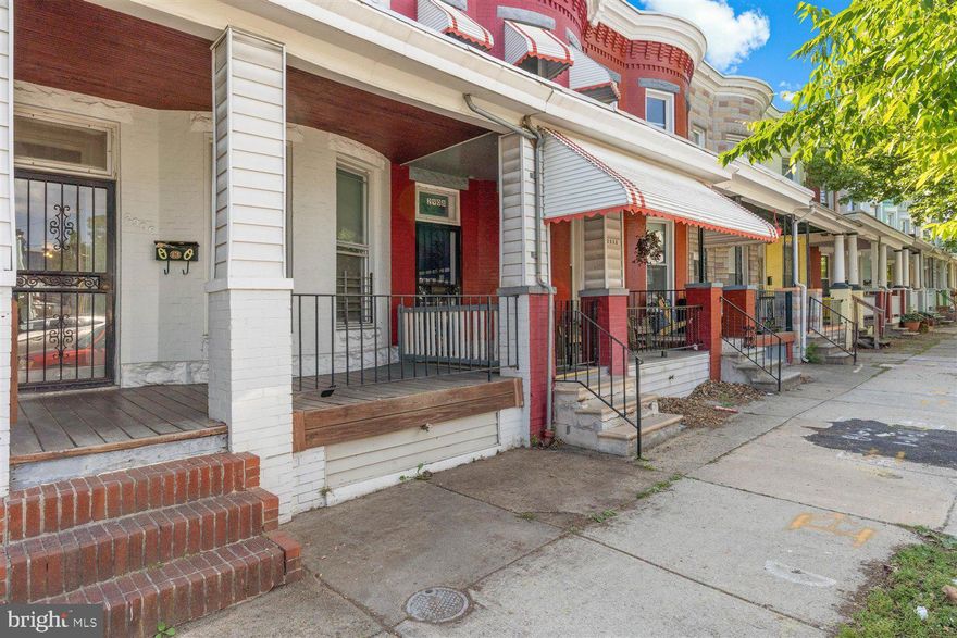 Welcome to 2906 Huntingdon Avenue, a Front Porch rowhome in the heart of Remington!  You will fall in love with this oversized 3 bed/2.5 bath Brick rowhome.  Upon entering you will notice the abundance of natural light that pours into the open main level.  Kitchen has been updated to include Granite countertops and SS appliances. 3 bedrooms upstairs with an updated full bath.  Fully finished lower level could be used as a 4th bedroom, complete with a Full Bath.  Tall ceilings throughout really show off the large size of this rowhome.  Deck off the Kitchen leads to fenced-in back yard, perfect for spending your evenings outside. Take advantage of buying in the growing Remington community without spending over $300k! Home needs light updating throughout as it was a rental property for  15 years.  Recent rental income - $1950/mo (2021-2022) and $2,150/mo (2022-2024)  Great location blocks from Johns Hopkins University, BMA, R-House, Wyman Park, MICA, Hampden.