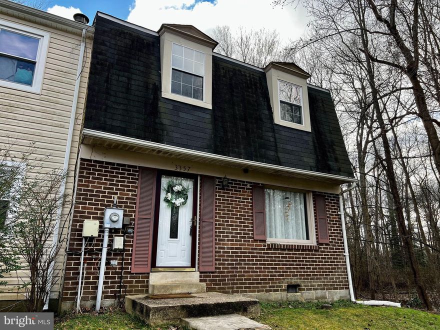 Welcome home!   Brick front. End Unit.  Two assigned spaces.   Well maintained 3 bedroom home.  Eat-in kitchen/breakfast space as well as a separate dining room. Be sure to notice the dining room floor.  Stainless  Steel appliances.  Entry has space for a shoe rack and coat rack.   Upstairs has 3 spacious bedrooms.   Baths have been updated, flooring has been updated.  Rear yard and deck.   Very close to schools, shopping, and commuter routes.  Come out and visit.