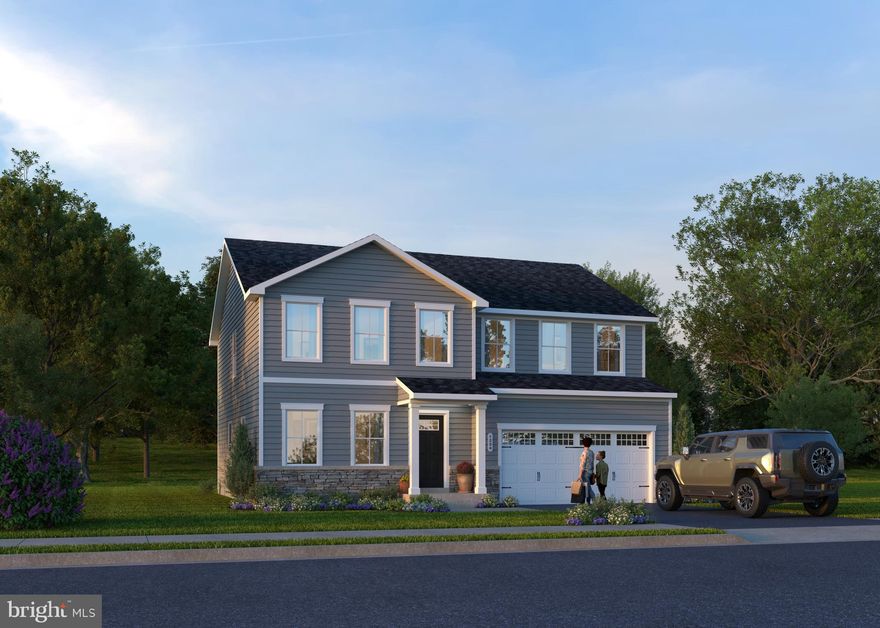 Come see our newest, and largest floorplan, the Hazel! This  is loaded with upgrades and is located on a beautiful walkout lot! A first floor bedroom tucked off the family entry with en suite bath is standard in the Hazel – you don’t have to sacrifice your flex room for an additional bedroom or home office. The family entry off the garage has a full bath, large closet and wall perfect for hooks or cubbies-The kitchen features an expansive upgraded granite island, walk-in pantry and large dining area.  The dining area is flooded with light from a sliding glass door and kitchen window. This home has upgraded luxury vinyl plan flooring throughout the main level. each secondary bedroom has a walk-in closet and the owner’s bedroom has two! The owner’s suite does not miss a beat with 2 walk-in closets, an en suite bath with double bowl vanity, private water closet, linen closet & walk-in shower with seat.! This home features 4 MORE bedrooms, making a total of 5, with plenty of space to do whatever you choose! This home also offers The EcoBee programmable thermostat and Wifi-enabled garage door openers for your 2-car garage.  The unfinished basement includes a 3-pc. plumbing rough-in for a future full bathroom. The community features beautiful green space, mountain views, a fenced dog park and a community tot lot! Other floorplans and home sites available.  Photos are representative only.