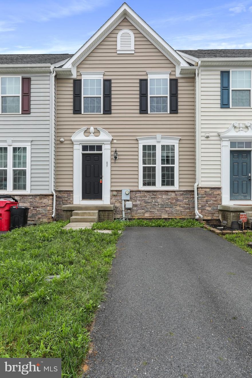 Bigger home model in the community - Struss Model - Ryan Home Located in the hotspot of Berkeley County, Shopping, restaurants, medical facility and schools are all within walking distance. Spring Mills educational campus is very nearer. Commuters can jump on I- 81 for an easy drive to Maryland or Virginia. An exceptionally built town home with three finished levels.  Entry Level upgraded kitchen including granite countertops, kitchen island, maple cabinets and stainless steel appliances with a nice Hutch Extension to set up a Bar space. To get relax you will have a Spacious deck attached Kitchen. The bedroom level is a primary en-suite and two additional bedrooms plus bath. An attached one-car driveway complete this home sweet home! The Basement level is completed with a office or possible fourth bedroom and Full bath. Plenty of the storage can be kept in a basement storage area.