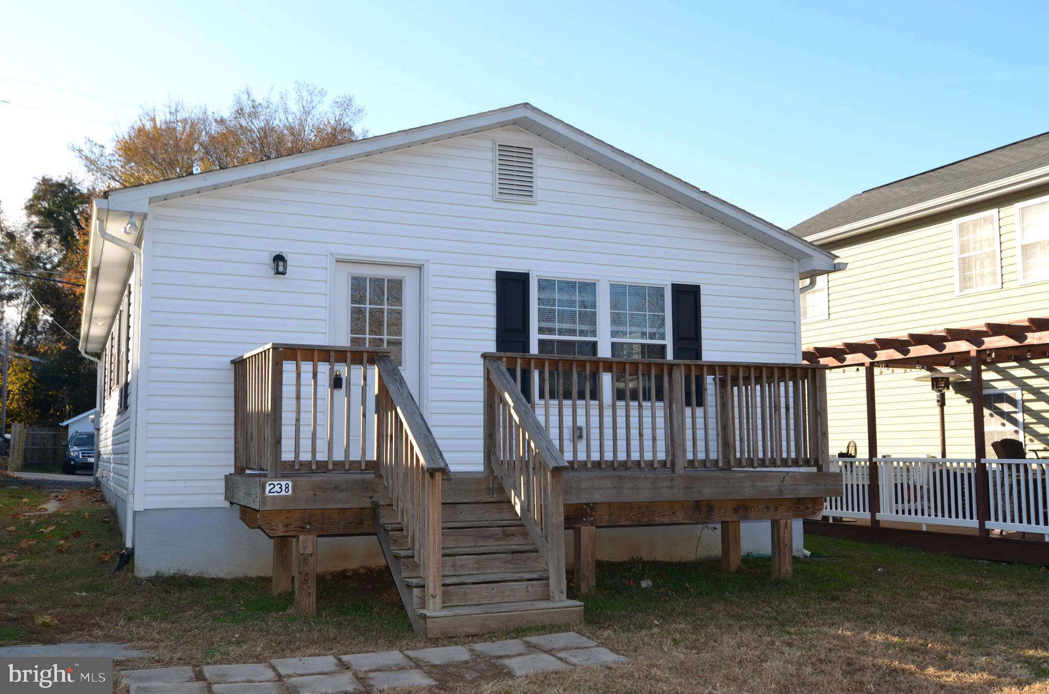 Recently updated 3BR 1FB rambler in the water oriented community of Dares Beach. Enjoy partial seasonal water views and the breeze off of the Chesapeake Bay while relaxing on the front deck. Community boat ramp. Street parking in front of home with two private parking spaces behind home. Storage shed. Pets case-by-case. Flooring will be changed in foyer, kitchen, dining room and bathroom on Monday, 12/12/2022