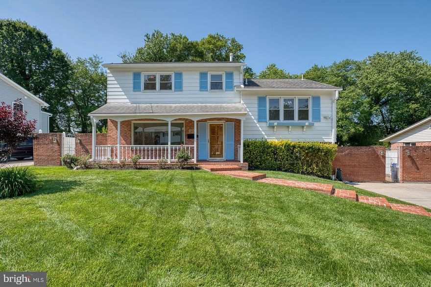 Classic 5-level split in a perfect location. Brick walkway leads to an inviting covered front porch. Custom front door opens to an entrance with large coat closet and  bright living room with a huge picture window. Separate dining room on this level.  Living room and dining room have newly refinished hardwood flooring and adjoin the eat in kitchen with granite countertops and matching granite tabletop. The kitchen leads to a spacious and sunny family room addition brightened by walls of glass and recessed lighting . Sliding glass doors here access the deck and gorgeous back yard. 
Next level up has two bedrooms, a convenient full bath and refinished hardwoods.  Third level up has 3 bedrooms, a full bath with a tub/shower, and a large addition with a wall of windows and sliding glass door to a breezy private balcony. Refinished hardwoods aside from one bedroom and the addition.
Take several steps down from the foyer to an open area perfect for a library/study or optional entertainment room. The mudroom/laundry is located on this level and provides access to a private side entrance and patio. The sub-basement is a finished open area with new carpet, waiting for your hobby gear, exercise equipment, kids play area or all three. Convenient half bath and utility area finish out this space. Refinished hardwoods shine on the top three levels, new carpet on the upper levels, addition and subbasement. Fresh paint throughout. Hot water heater 2015, gas furnace 2008.
Great outdoor spaces, patio, deck, basketball court and hoop. Retractable awnings, parking for 4 cars. Beautiful lawn, walkways and landscaping. The list goes on. 
The location is perfect for commuters. Less than 3 miles to either side of the Metro Red Line (Twinbrook 2.3 mi. Glenmont 2.9 mi). Convenient to shopping, houses of worship, public transportation and recreation opportunities.
