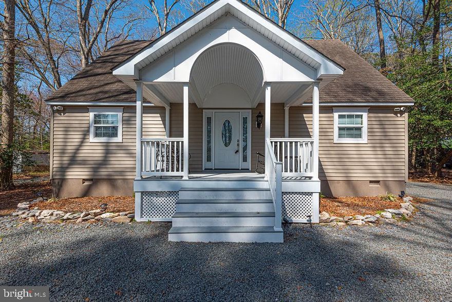 This unique property is ready to welcome its next owner! Nestled on over 2 acres of serene, wooded land, this rustic Cape Cod offers 3 bedrooms and 1.5 baths, thoughtfully remodeled and completed by the current owner. 
 
The sale includes two separate lots, giving you the flexibility to keep the additional parcel for privacy or sell it as an investment opportunity. A separate driveway with a permanent easement provides direct access to the back lot, adding convenience and future potential. 
 
Tucked away in its own private wooded setting, the home offers a peaceful retreat while still being conveniently located. With no HOA and low property taxes, you’ll enjoy both freedom and affordability. 
 
A standout feature is the detached garage, which includes a mini efficiency—perfect for guests, a private office, or potential rental income. 
 
Public water is coming soon, adding even more value and long-term appeal to this already versatile property. 
 
Enjoy close proximity to Assawoman Wildlife Area for nature lovers, and just a short 10-minute drive brings you to the beach, dining, and coastal attractions. 
 
A rare opportunity to own a secluded getaway with flexibility, future potential, and charm!