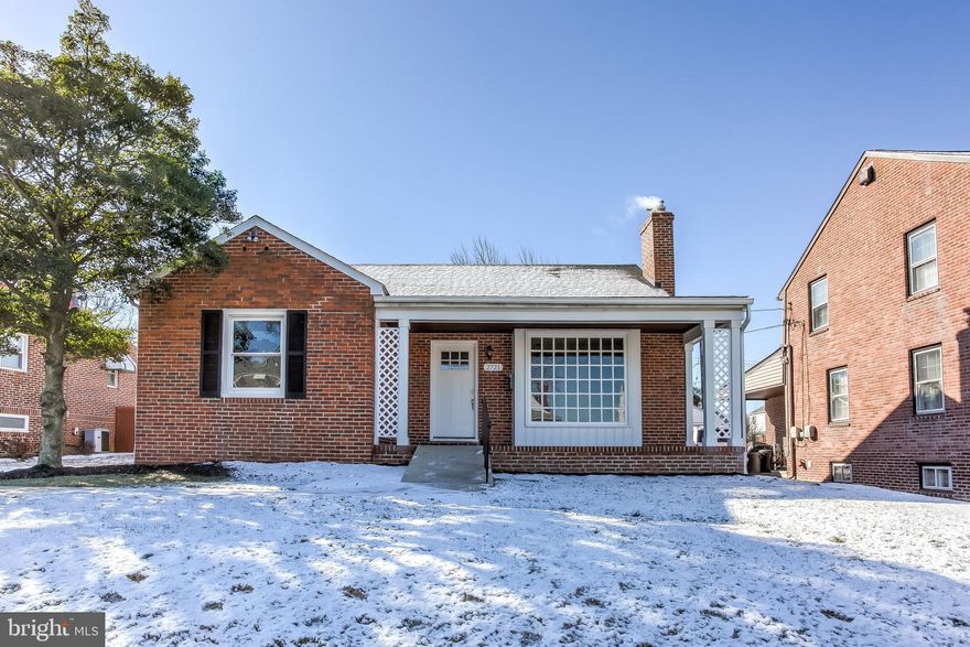 Beautifully renovated cape in the heart of Parkville, Covered front porch, Gleaming hardwood Floors through out, Fireplace in family rm w/ huge Bay window & barn door to 2nd floor bedroom, Kitchen w/ stainless steel appl`s, backsplash & Quartz c-tops, 2 Bedrms on main floor, basement is a blank canvas to create a man cave or could be great for a playroom, fenced in back yard!