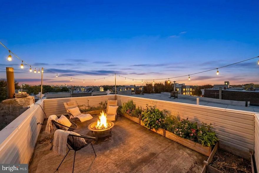 Rehabbed in 2022, this spacious three-bedroom, four-and-a-half-bath home delivers all the comfort, character, and city style you’ve been searching for. Start your mornings on the inviting front porch, and end your days on the rooftop deck with sweeping skyline views—the best spot in the city for fireworks.
Inside, an open floor plan connects the living and dining areas, featuring exposed brick, oak hardwood floors, and modern metal railings. The chef’s kitchen shines with quartz countertops, a large island with built-in microwave, stainless appliances, and a custom herringbone tile backsplash. A half bath and private fenced patio complete the main level.
Upstairs, two inviting bedrooms offer plenty of comfort. The rear bedroom is calm and quiet with access to the hall bath and its tiled tub/shower combo, while the front bedroom features a sunlit bay window, walk-in closet, and spa-like en suite. Laundry is conveniently tucked into a hall closet.
The third-floor primary suite is your private escape—complete with an exposed brick accent wall, spacious walk-in closet, and sleek en suite bath with frameless glass shower.
A finished basement adds even more flexibility with a full bath, tiled ceilings, and an added door for privacy—perfect for guests, a gym, or media room.
With dual-zoned HVAC, every bedroom boasting its own bath, and a prime location near Fairmount Park and Center City, this home is spacious, move-in ready, and full of personality. Your next chapter starts here.