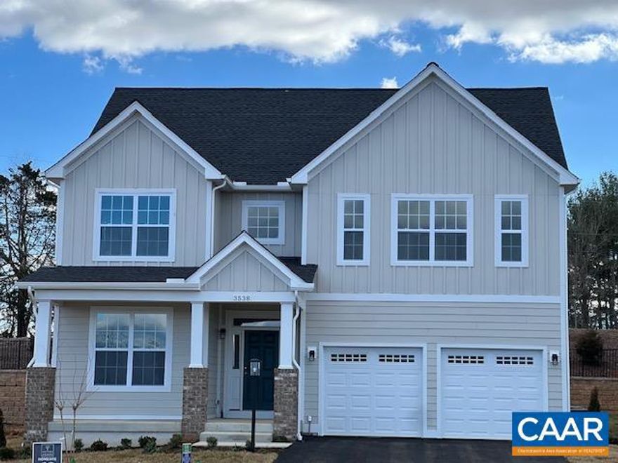 OPEN HOUSE SUNDAY March 19th, 1pm-3pm.  Fabulous, new two-story home in North Pointe.  No need to wait to have your home built, this one is ready to move in to!  LVP floors throughout the main level, and in the main bedroom on the second floor.  Amazing views from the front, looking at the incredible unobstructed views of sunsets over the Blue Ridge Mountains. How special is that! Separate Den/Office complements extra spaces on the main floor, including a large Great Room, w/gas Fireplace, around which to gather, a Mud room, and when you see the Kitchen, it is the 'creme-de-la-creme'! Expansive granite counters and bar - stainless steel Appliances, and a fancy Gas Range! All bedrooms have an ensuite bathroom.  Laundry Room is conveniently located on the second level. There is so much natural light filtering through each room. This a Gem of a Home - come take a tour!  Relaxing and private deck. The Community Club House and Pool, walking trails and basketball court are under construction.  Community has lots of great amenities including pool, clubhouse with fitness center, walking trails and basketball court. High-Speed Fiber optic internet is available. Every home is Pearl Certified, and HERS scored by a third party. Owner/Agent.,Granite Counter,Painted Cabinets,Wood Cabinets,Fireplace in Great Room