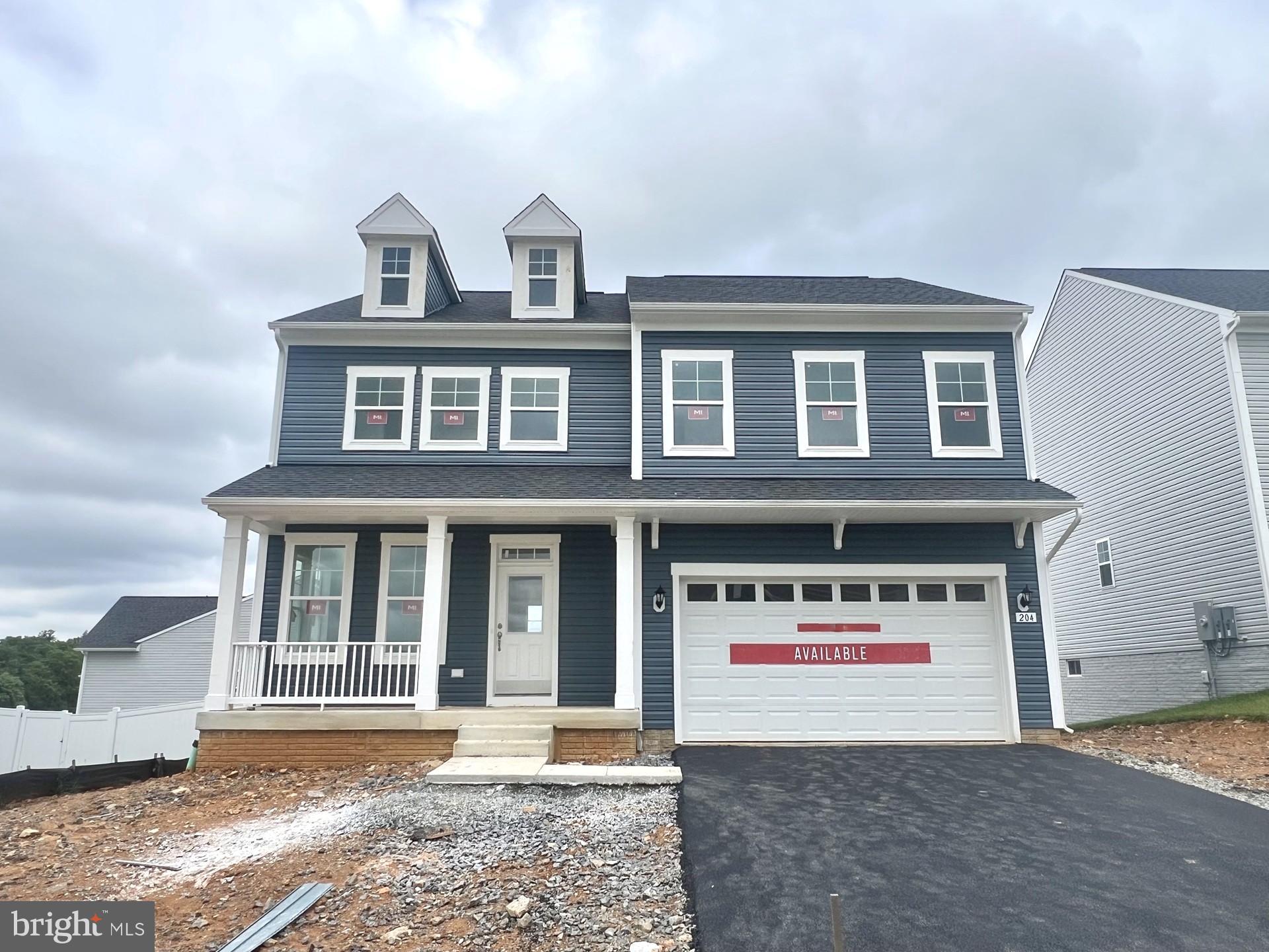 THE ONLY COMMUNITY IN BERKELEY COUNTY, WV WITH NEW CONSTRUCTION AND RESORT LIKE AMENITIES!***NOW OFFERING UP TO $20,000 IN CLOSING ASSISTANCE WITH THE USE OF PREFERRED LENDER AND TITLECONTACT SALESPERSON/CONSULTANT FOR DETAILS***
CONTACT CO-LISITING AGENT FOR ADDITIONAL INCENTIVES.
Quick Move-in Home - Undecorated Field Model! NEW CONSTRUCTION in Berkeley County’s Premier Planned Community featuring a clubhouse, swimming pools, walking trails, lush landscaping, mountain views and more! The Bridgeport II is a popular 2 story floorplan with elevation 2 front porch with partial stone Craftsman style columns, 4 Bedrooms, 2.5 Baths, and 2 car garage. It features a main level open concept with a flex room upon entry, a 36'' Electric Fireplace, hallway with powder room and linen closet, family room open to the gourmet kitchen/morning room with island, stainless appliances, level 2 cabinetry throughout and Quartz level 2 countertops. This home features a large walk-in pantry and designated mudroom. The large primary suite includes a very large walk-in closet, dual vanity, and oversized seated, Roman primary bath. Laundry is located on the bedroom level. Home and community information, including pricing, included features, terms, conditions, availability and sales procedures related to appointments subject to change without notice. All images are for illustrative purposes only and individual homes, amenities, features, and views may differ. Images may be subject to copyright.