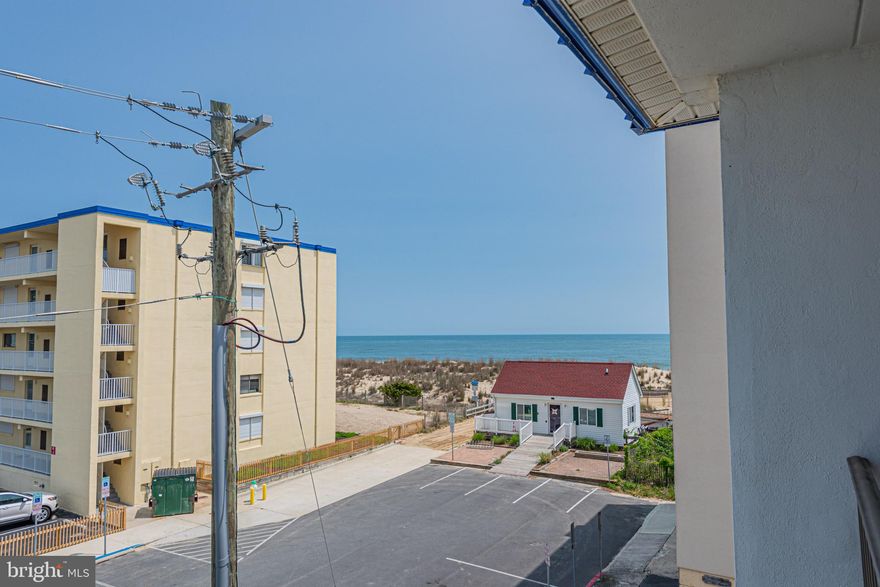 Welcome to Banana Beach! This beautiful 1 Bedroom 1 Bath corner unit is a gem – never rented, nicely updated, and just one building back from direct Oceanfront. Freshly appointed with coastal colors and furnishings with top corner ocean views from its a large private balcony.  Located in North Ocean City and within blocks of Ocean City's Northside Park (you can see the fireworks and sunset from your front steps).  Private Storage Locker on first floor and bike racks. Newer HVAC system, newer sliding door and newer storm door – this unit is truly turn-key and will not last long.  This well-kept Masonry building with lower condo fees make this Ocean View home a great investment and family getaway. Steps to the sand and close to shopping and restaurants, Make your appointment today!