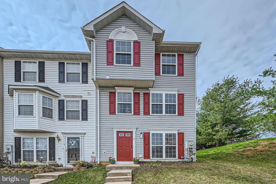 MULTIPLE OFFERS RECEIVED.  HIGHEST AND BEST DUE MONDAY APRIL 7TH BY 6PM.  Welcome to 3 Crestford Ct, an impressively renovated end-unit townhome offering 1,860 square feet of finished living space across three thoughtfully designed levels. It boasts a stylish kitchen, beautifully renovated bathrooms, new luxury vinyl flooring throughout, and an open-concept layout enhanced by recessed lighting. The heart of the home is the sleek kitchen, where white shaker cabinets, quartz countertops, a subway tile backsplash, under-cabinet lighting, stainless steel appliances, and a convenient pantry closet come together in a bright, functional space. A pass-through kitchen bar connects the space seamlessly to the dining area—perfect for entertaining. The dining room opens to a large, airy living room with three front-facing windows, a convenient half bath, and additional recessed lighting on dimmer switches for flexible ambiance. Upstairs, the spacious primary suite offers a peaceful retreat with treetop views, a walk-in closet, and an en suite bathroom featuring floor-to-ceiling marble tile shower walls with a dramatic black vertical accent, a stone tile shower floor, ceramic flooring, and a built-in pocket shelf. The additional upstairs bedrooms are full of natural light and are served by a stylishly updated hall bath with a new tub, vanity, marble tile, and ceramic flooring. All bathrooms include bonus recessed medicine cabinets for added storage and convenience. The entry level offers features rarely found at this price point, including a front-facing fourth bedroom that could easily serve as a flexible space for a home office or guest suite. A rear family room with both recessed and natural light makes the perfect playroom or bonus area. This level also includes a fully renovated hall bathroom with ceramic floors, marble tilework, a new vanity, and tub.  Outside, entertain on your oversized and freshly painted back deck, and enjoy the added privacy and green space that comes with being an end-unit. This home is located in a fantastic neighborhood in the desirable Gwynn Oak community of Baltimore County—less than two miles from the I-695 and I-70 interchange, and just minutes from the Route 40 shopping corridor. Commuters will also appreciate the two assigned parking spaces. Schedule your tour today! With its stylish and functional design, this home delivers space, comfort, and upgrades in all the right places—you will not be disappointed. Love it or leave it with our 12-month ‘Buy it Back or Sell it for Free Guarantee!’* Do you have a home to sell? Buy this home, and we will buy yours for cash!* Schedule a tour right now!