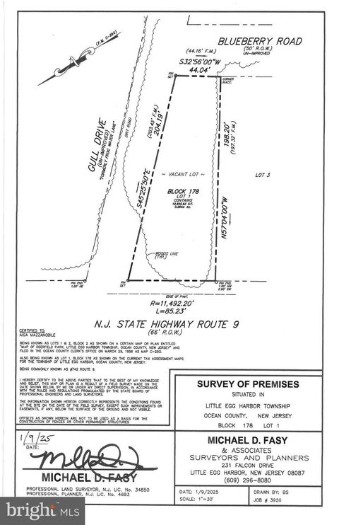Vacant Land For Sale - 742 Route 9<br/> Ocean County, LITTLE EGG HARBOR TWP, NJ 08087