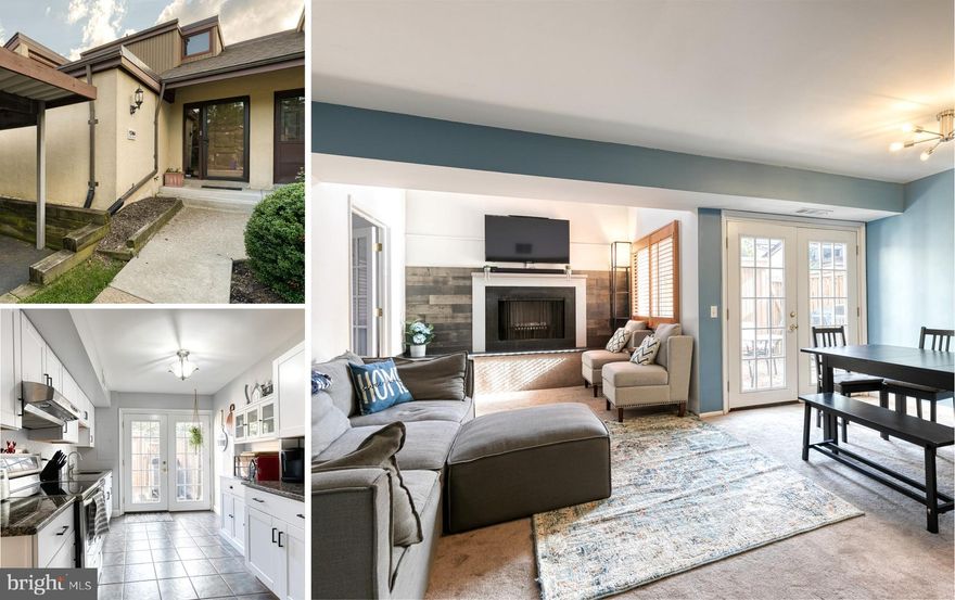 Beautiful 3 bed, 2 full bath townhome in desired Clary's Forest. Open concept first level offers a main floor primary bedroom, spacious living room with a wood burning fireplace, vaulted ceilings and clerestory windows, dining room, and updated kitchen! The first-floor primary bedroom is a huge plus, with vaulted ceilings, a walk-in closet and an attached full bathroom. The kitchen includes new shaker style white cabinets, SS appliances, granite counters, tile backsplash and a private laundry area with full-size washer/dryer.  Double sliding doors, one from the living room, and the other from the kitchen, lead out to private patio/ backyard perfect for relaxing or entertaining.  Upstairs you'll find two additional nicely sized bedrooms and the second full bath. A great work from home situation or perfect for guests! If you are looking for simple, maintenance-free living that includes landscaping, snow removal, roof, fence, and more all maintained as part of the condo fee, you have found it here! The home is located in an excellent location, close to all major roadways, minutes from shopping, restaurants, great parks and more!  Schedule your appointment NOW! VA eligible!