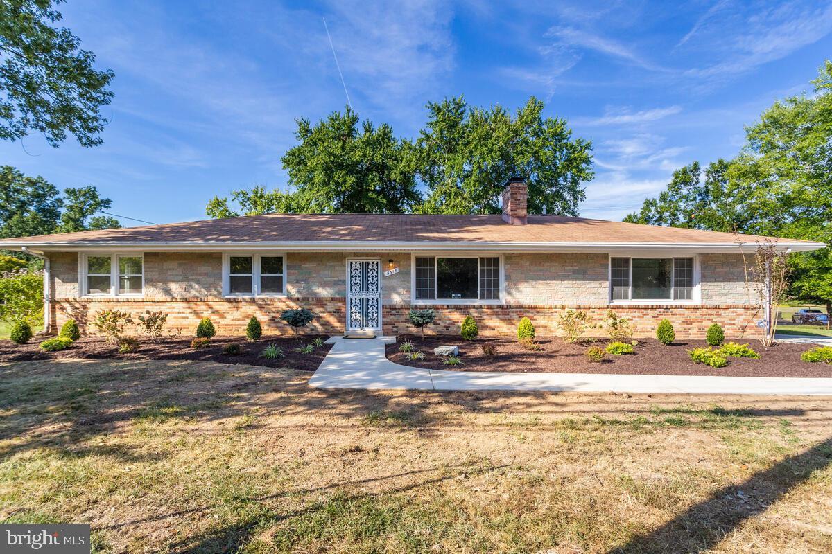 Stunning all-brick and stone rambler lovingly renovated! VERY roomy with over 1700 square of living space all on one level. Access to the property is provided via a new concrete circular driveway and walkway. Newly installed landscaping highlights the curb appeal. The interior is open and inviting with an amazing kitchen and updated bathrooms. The kitchen includes stainless steel appliances, high-quality granite countertops tops and upgraded cabinets. There is a full wall stone fireplace in the living room, and a home office/den. The home is sited on a half acre lot with a fenced rear yard and abuts Henson Creek Park. Don't delay in seeing this beauty it won't be on the market for long!