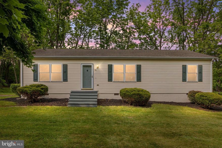 **MULTIPLE OFFERS RECEIVED.  ***Back to Active, no fault of Seller.  Prior Appraisal came in above List Price.**

This exceptional home won't stay on the market for long! Nestled on a sprawling 1.3-acre homesite, this upgraded single-level residence offers an array of desirable features. The exterior boasts a generous yard adorned with majestic mature trees, a charming fire pit, and an inviting deck, providing an ideal setting for entertaining guests or unwinding with your favorite beverage. Step inside and be greeted by a host of recent upgrades that elevate the home's appeal. From the new vinyl flooring spanning the entire residence to the sleek stainless-steel appliances and upgraded bathroom vanities, every detail has been carefully considered. The main level presents a spacious family room that seamlessly flows into the dining area, creating a cohesive living space. The country kitchen, complete with a peninsula island is perfect for additional seating or a quaint coffee bar.

Conveniently located off the kitchen, the primary bedroom offers a haven of relaxation with its own full bathroom. Two additional bedrooms, situated off of the dining area, share a full hallway bathroom, ensuring comfort and privacy for family or guests.

Notable highlights of this home include a newer HVAC system that is less than four years old, as well as a hot water heater that was replaced just two years ago, providing peace of mind and efficiency.

Embrace the serene ambiance of West Virginia living while still enjoying the convenience of being close to town, with shopping, restaurants, and commuting options within easy reach.