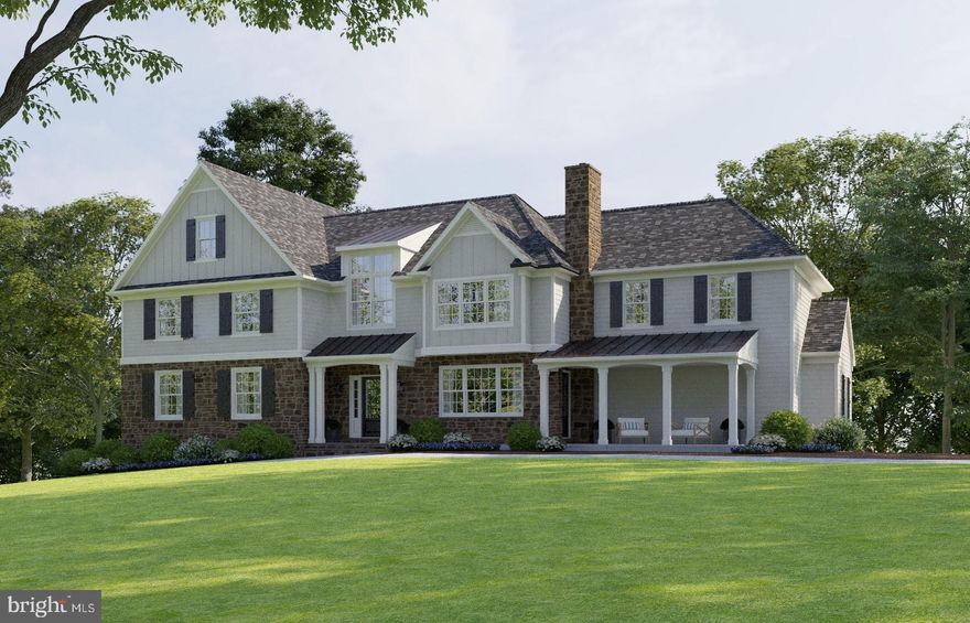 There will be a fight over this home when it is all done! Spring 2021 Delivery: John Rayer & Son Builders are putting their 47 years of building experience to work constructing this  New Home.  The home sits nicely a top a lovely gently rising lot with deep backyard and wide street frontage on one of the few cul-de-sac streets in Lower Merion Township in the coveted town of Gladwyne.  15-20 minute drive to Center City Phila. via West River Drive. This three story home has a finished walk-up attic, an open floor plan with kitchen/great room, first floor office, mudroom, 3 car garage, 4 bedrooms, second floor sitting room (master suite,) third floor bonus room, 3 1/2 baths, lower level family room and more. Design and high-end finishes by Z Domas Designs of Phila. There is room for an optional pool. Please see attached floor plans. By appointment only. Do not walk the property without a approved appointment and accompanied by owner or listing agent. Please view our cool progression time lapse video and revised floor plans.