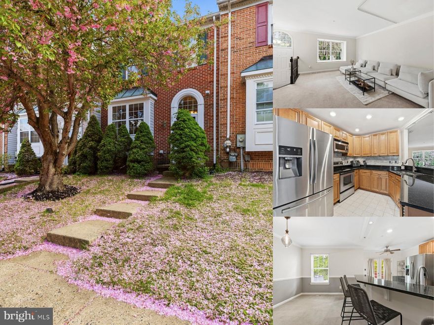 3-bedroom, 2 full and 1 half bath brick-front townhome in Abingdon’s Constant Friendship with approximately 2,019 square feet of finished living space, a finished walkout lower level, and wooded privacy at the end of a quiet court. High ceilings and an open main-level layout create an airy, comfortable flow for everyday living and easy entertaining, with spacious living and dining areas, a convenient powder room, and French doors leading to the rear deck. The kitchen is well-equipped with granite countertops, stainless steel appliances, a generous breakfast bar, soft-close cabinetry, and a pantry closet. Upstairs, wood flooring continues throughout the bedroom level, where the primary suite offers a walk-in closet and vanity sink area, while the dual-access full bath features a jetted tub and tile surround. The finished walkout lower level adds valuable flexibility with a full bath, finished bonus room, utility room, and direct access to the fenced, landscaped rear yard. Backing to woods for added privacy and located just minutes from shopping, dining, Route 24, and I-95, this home offers the space, layout, and commuter-friendly location buyers are looking for.